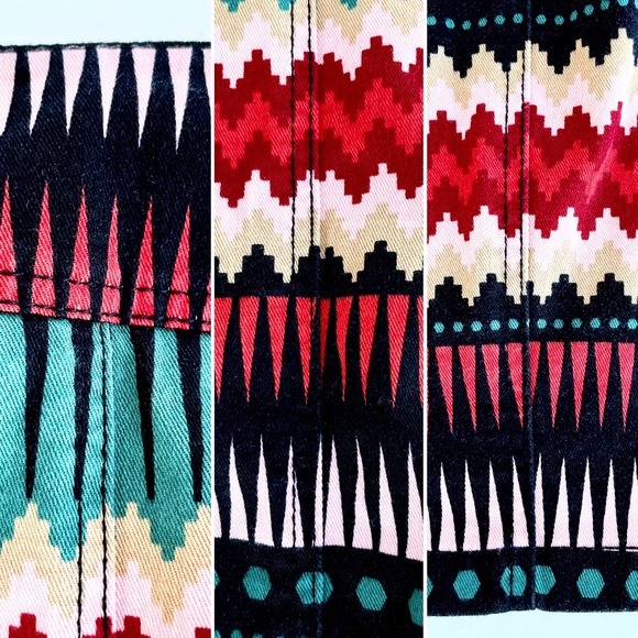 Divided / H&M Colourful Geometric Aztec Patterned Mini Skirt - Picture 10 of 14